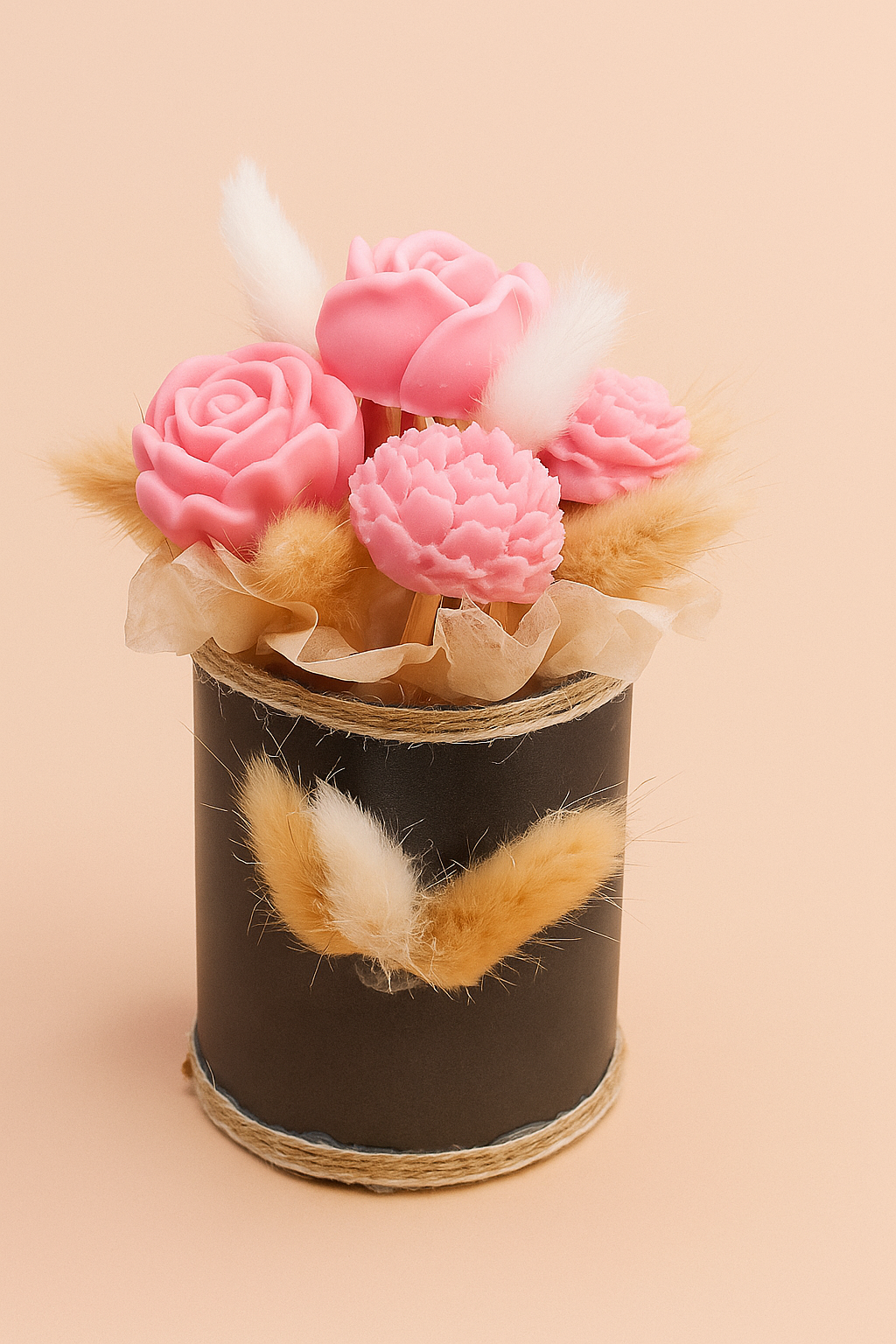 Κουτί με Χειροποίητα Κεριά-Λουλούδια – Ιδανικό Δώρο