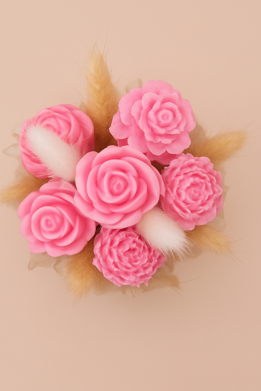 Κουτί με Χειροποίητα Κεριά-Λουλούδια – Ιδανικό Δώρο